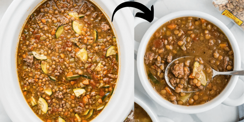 Crockpot Sausage Lentil Soup Recipe | DIY Joy Projects and Crafts Ideas