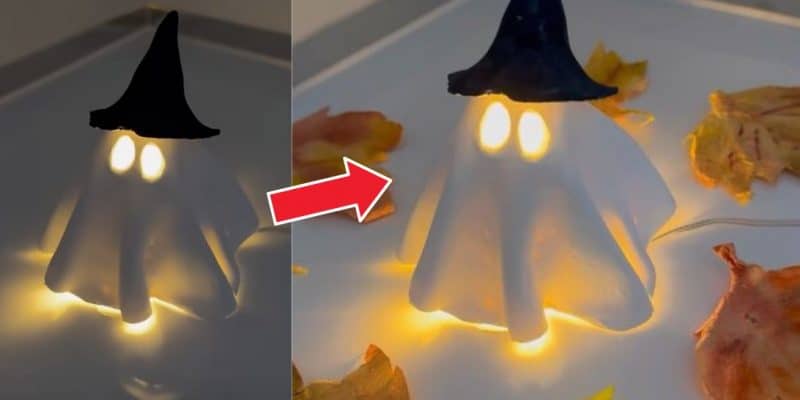 DIY Clay Ghost for Halloween | DIY Joy Projects and Crafts Ideas