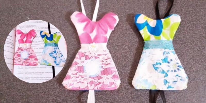 DIY Fabric Dress Bookmark | DIY Joy Projects and Crafts Ideas