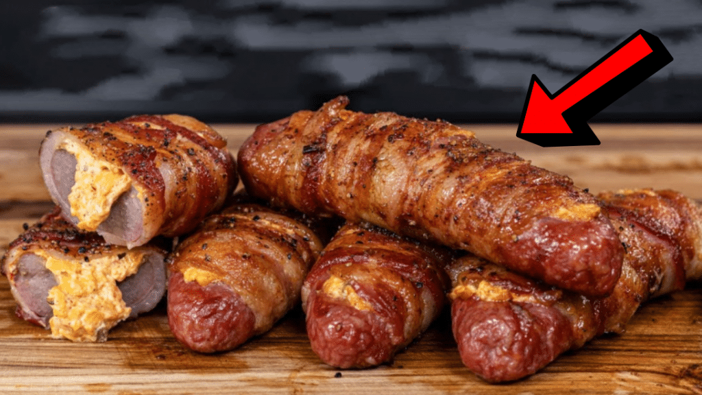 Easy Bacon-Wrapped Sausage Poppers