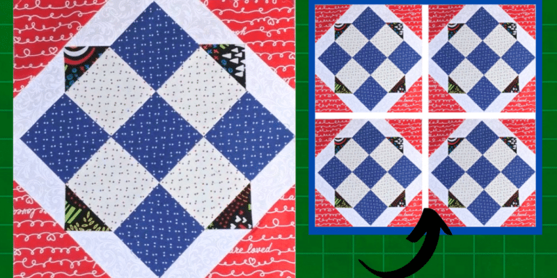 Easy Block and Tackle Quilt Block | DIY Joy Projects and Crafts Ideas