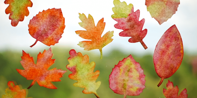 Easy DIY Coffee Filter Fall Leaves | DIY Joy Projects and Crafts Ideas