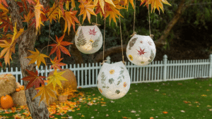 Easy DIY Hanging Foliage Lanterns