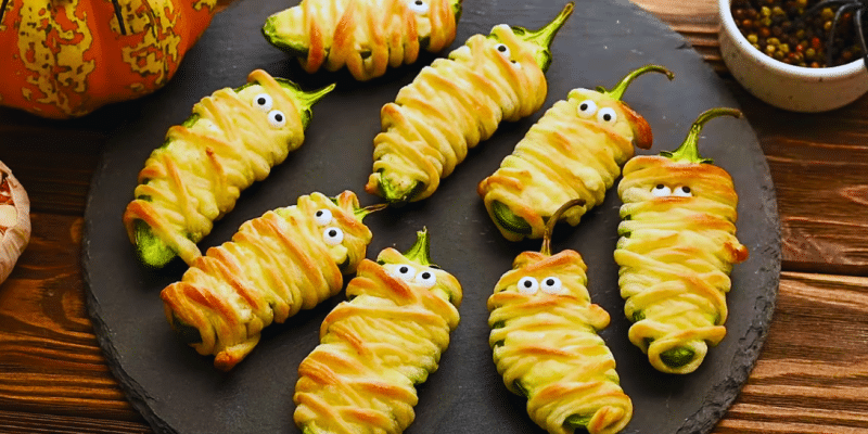 Easy Jalapeño Popper Mummies Recipe | DIY Joy Projects and Crafts Ideas