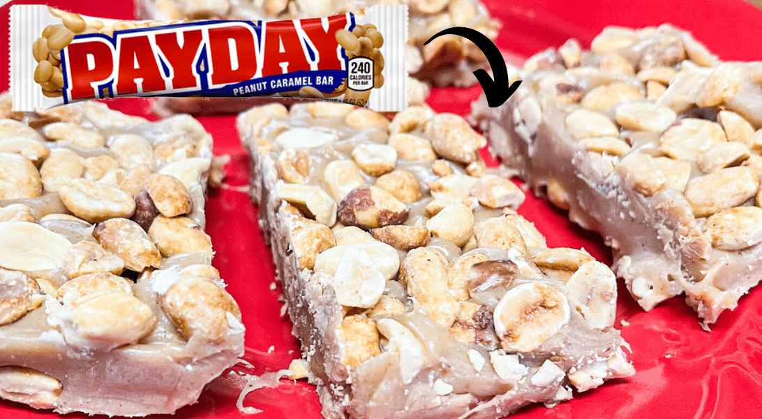 6Ingredient PayDay Candy Bars Copycat Recipe