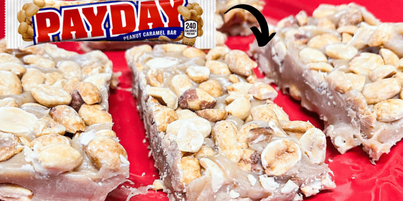 6-Ingredient PayDay Candy Bars Copycat Recipe | DIY Joy Projects and Crafts Ideas