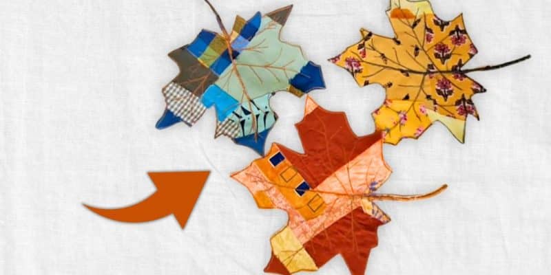 Easy Way to Make Scrappy Fall Leaves | DIY Joy Projects and Crafts Ideas