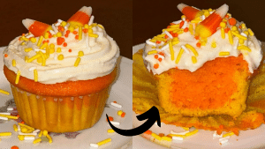 Festive Candy Corn Cupcakes Recipe