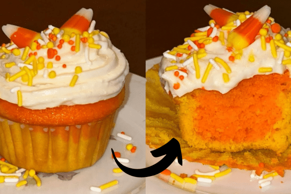 Festive Candy Corn Cupcakes Recipe