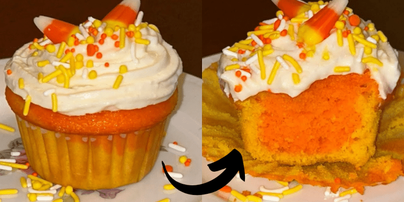 Festive Candy Corn Cupcakes Recipe | DIY Joy Projects and Crafts Ideas