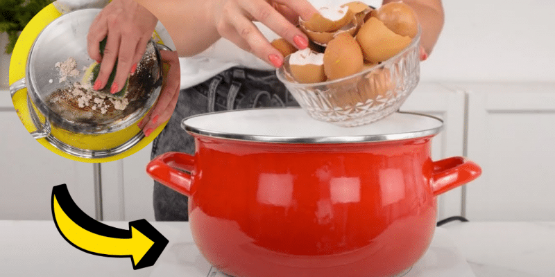 How to Clean Burnt Pots Using Eggshells | DIY Joy Projects and Crafts Ideas