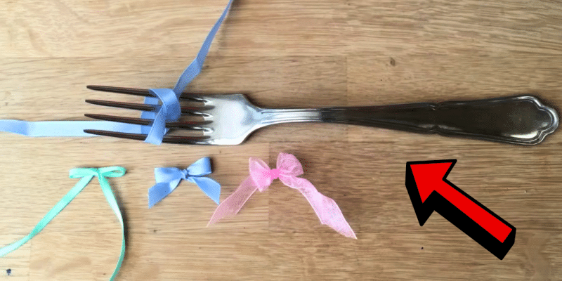 How to Make a Bow with a Fork | DIY Joy Projects and Crafts Ideas