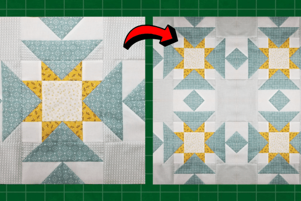 How to Make a Crow's Foot Quilt Block