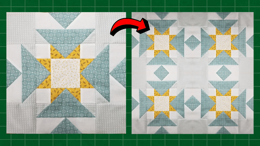 How to Make a Crow's Foot Quilt Block