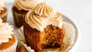 Pumpkin Cupcakes With Cream Cheese Frosting