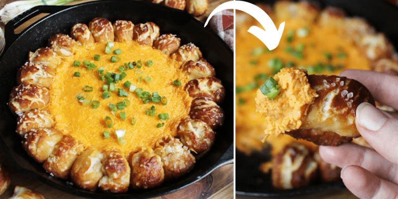 Spicy Cheese Pretzel Skillet Recipe | DIY Joy Projects and Crafts Ideas