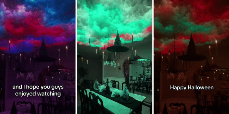 Viral TikTok DIY Spooky Cloud Ceiling | DIY Joy Projects and Crafts Ideas