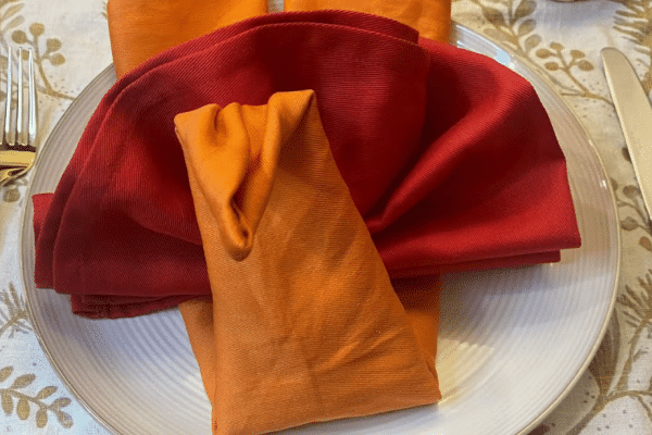 Easy Thanksgiving Turkey Folded Napkin