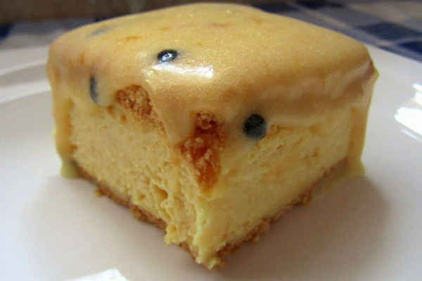 5-Ingredient Passion Fruit Fridge Tart