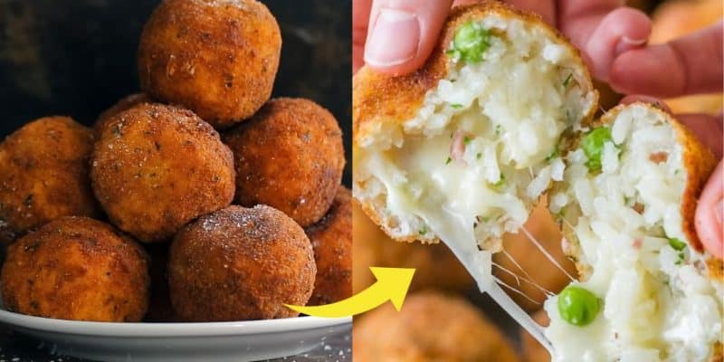 Cheesy Rice Balls Recipe | DIY Joy Projects and Crafts Ideas