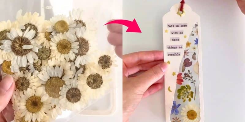 DIY Creative Boomark With Dried Flowers | DIY Joy Projects and Crafts Ideas