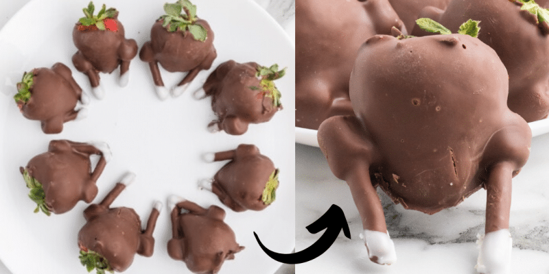 Easy Chocolate-Covered Strawberry Turkeys | DIY Joy Projects and Crafts Ideas