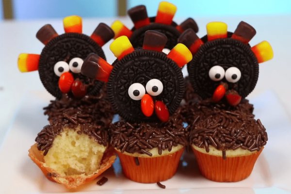 Easy Chocolate Turkey Cupcake Recipe