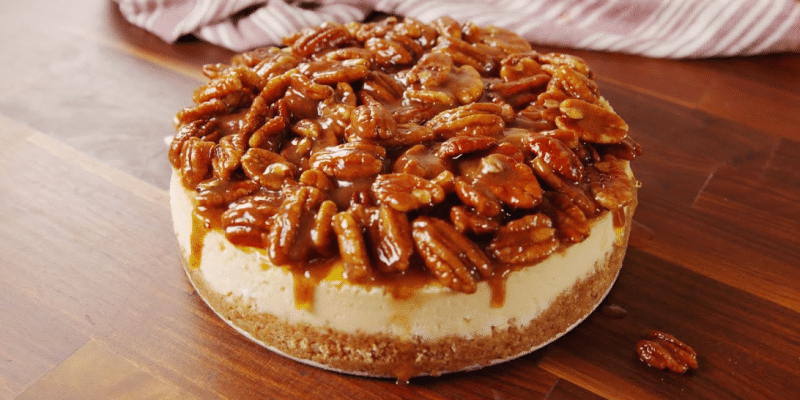 Easy Pecan Pie Cheesecake Recipe | DIY Joy Projects and Crafts Ideas