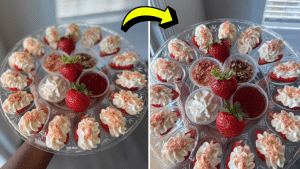 Easy Strawberry Cheesecake Deviled Eggs