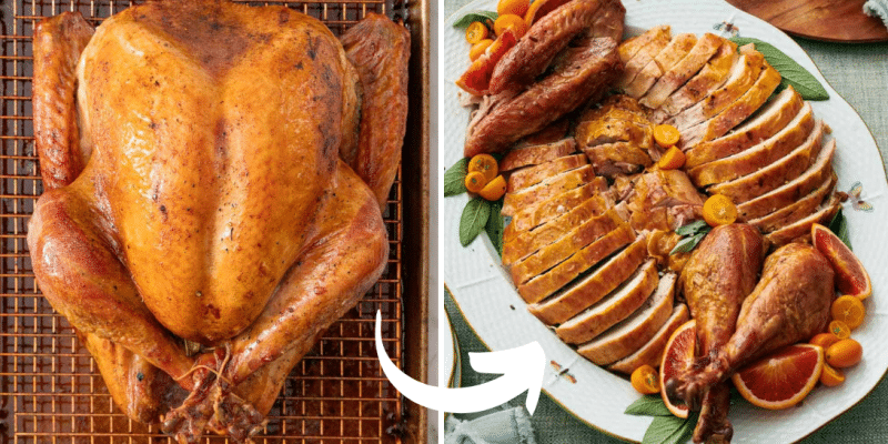 How to Carve a Turkey Perfectly | DIY Joy Projects and Crafts Ideas