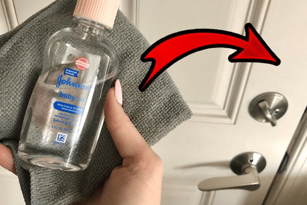 How to Fix a Noisy Door with Baby Oil