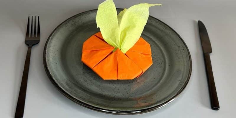 How to Fold Pumpkin Napkins | DIY Joy Projects and Crafts Ideas