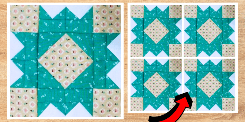 How to Make a Mountain Meadows Quilt Block | DIY Joy Projects and Crafts Ideas