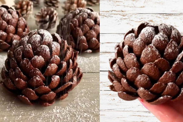 3-Ingredient Chocolate Pinecones