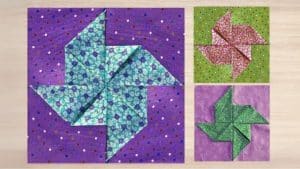 3D Dimensional Pinwheel Quilt Block