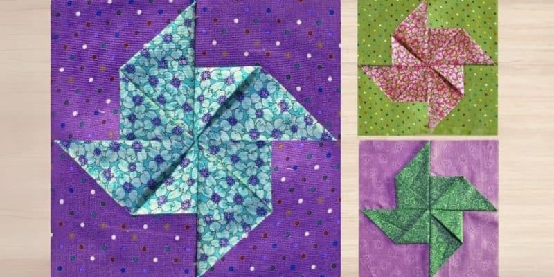 3D Dimensional Pinwheel Quilt Block | DIY Joy Projects and Crafts Ideas