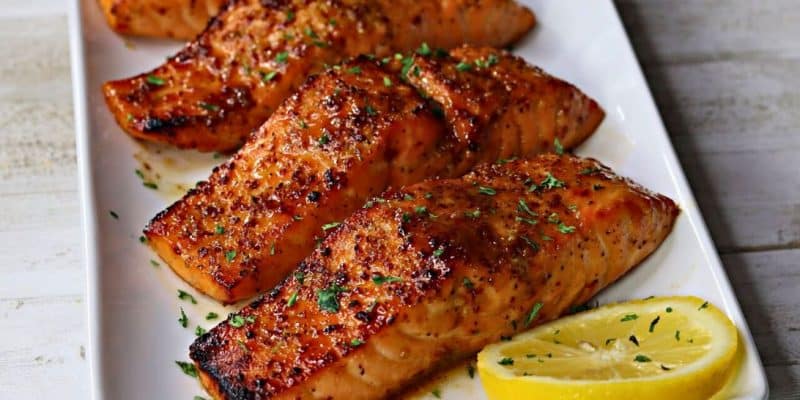 Air Fryer Glazed Salmon | DIY Joy Projects and Crafts Ideas