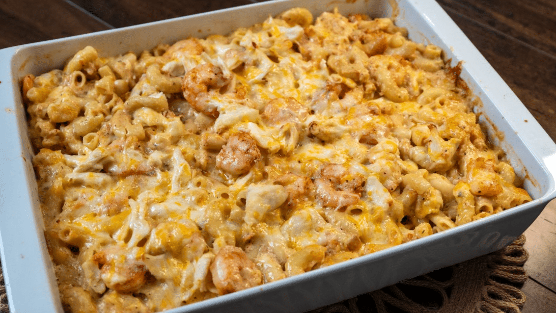 Cheesy Seafood Mac & Cheese Recipe