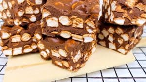 Chocolate Peanut Butter Marshmallow Squares