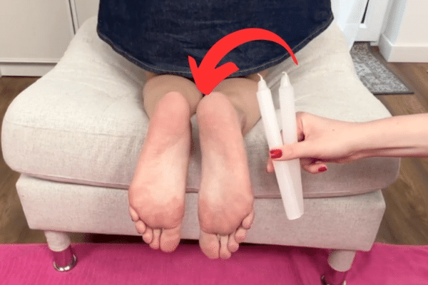 Easy Cracked Heel Remedy Using a Candle