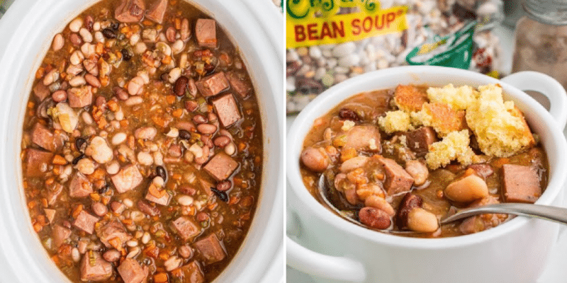 Easy Crockpot Turkey 15 Bean Soup Recipe | DIY Joy Projects and Crafts Ideas