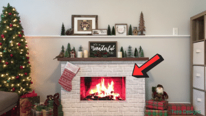 Easy DIY Foam Board Fireplace