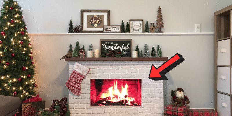 Easy DIY Foam Board Fireplace | DIY Joy Projects and Crafts Ideas