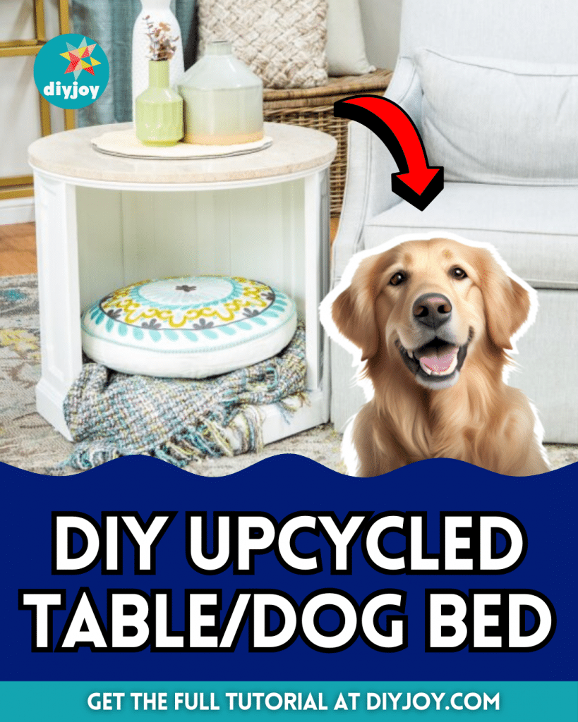 Easy DIY Upcycled Table/Dog Bed DIY Joy