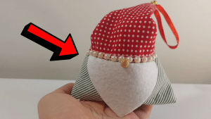 Easy Fabric Santa Ornament/Pincushion