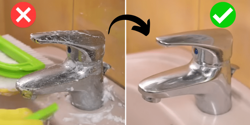 Easy Faucet Cleaning Hack for Lazy People | DIY Joy Projects and Crafts Ideas