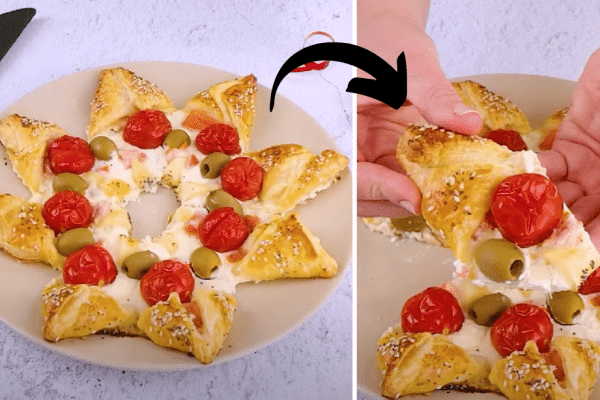 Easy Puff Pastry Wreath Recipe