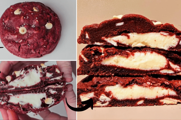 Easy Red Velvet Cheesecake Cookies
