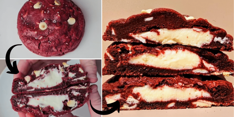 Easy Red Velvet Cheesecake Cookies | DIY Joy Projects and Crafts Ideas