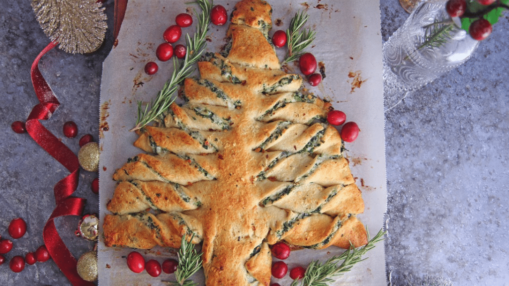 Easy Spinach Dip Christmas Tree Recipe